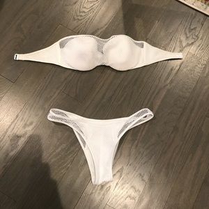 Victoria Secret White Bathing Suit Top